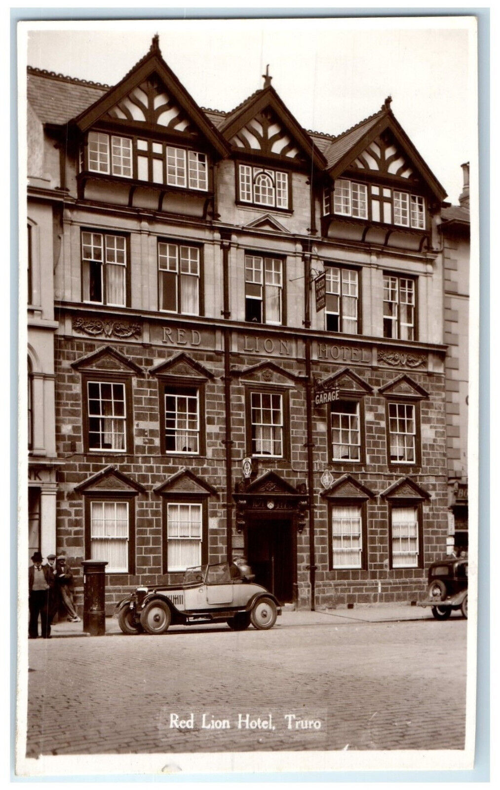 c1950's Red Lion Hotel Truro Cornwall England Vintage Posted RPPC Photo Postcard