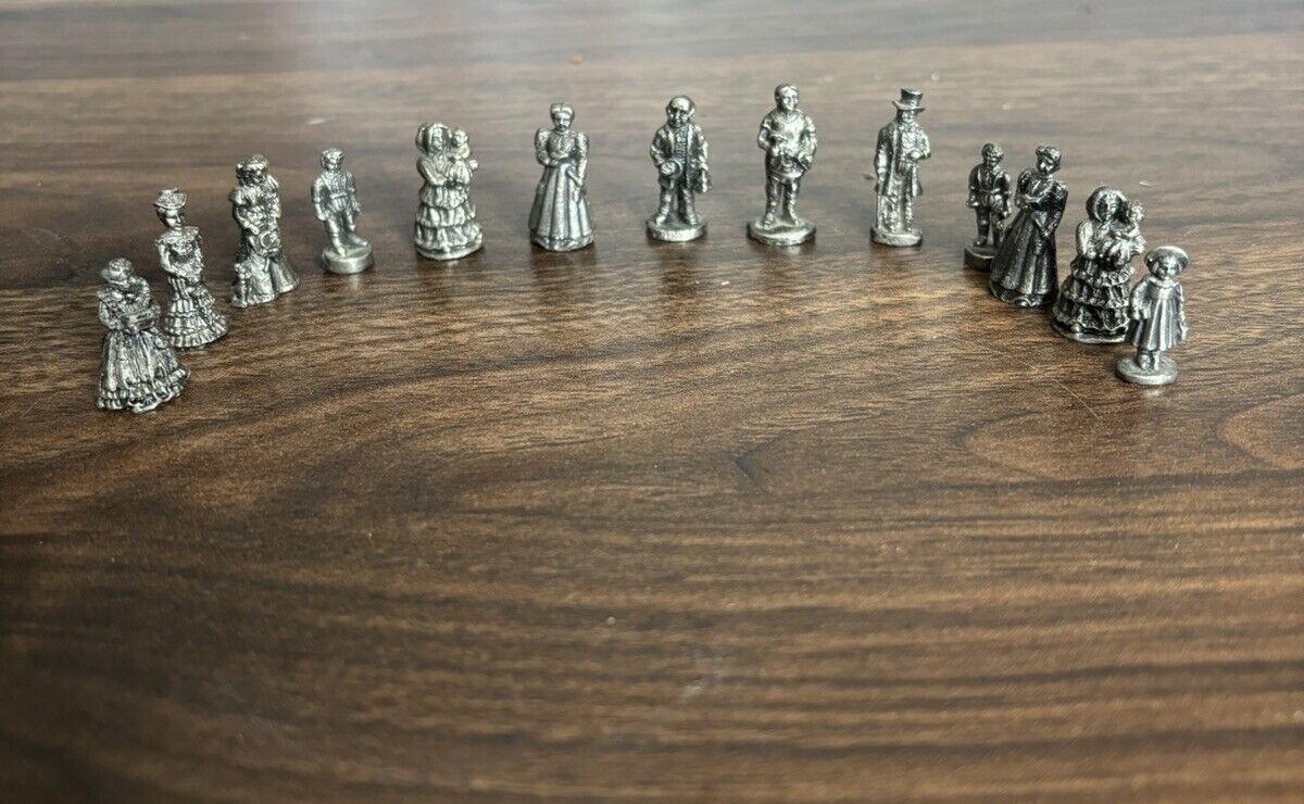Vintage Pewter Die Cast Miniatures Figurines 91 IRS Lot of 13