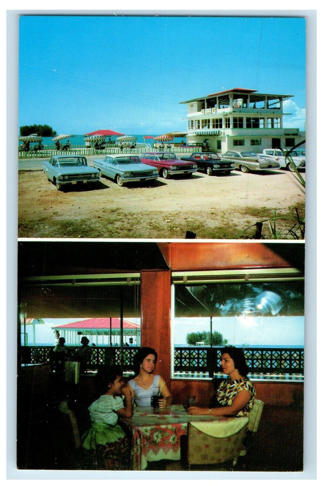 El Nuevo Paraiso Sea Food And Restaurant Cars Cabo Rojo Puerto Rico PR Postcard