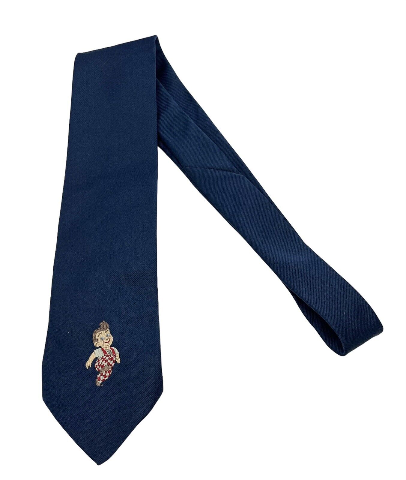 Vintage BIG BOY RESTAURANTS Men’s Tie Ralph Marlin 100% Polyester Navy Blue