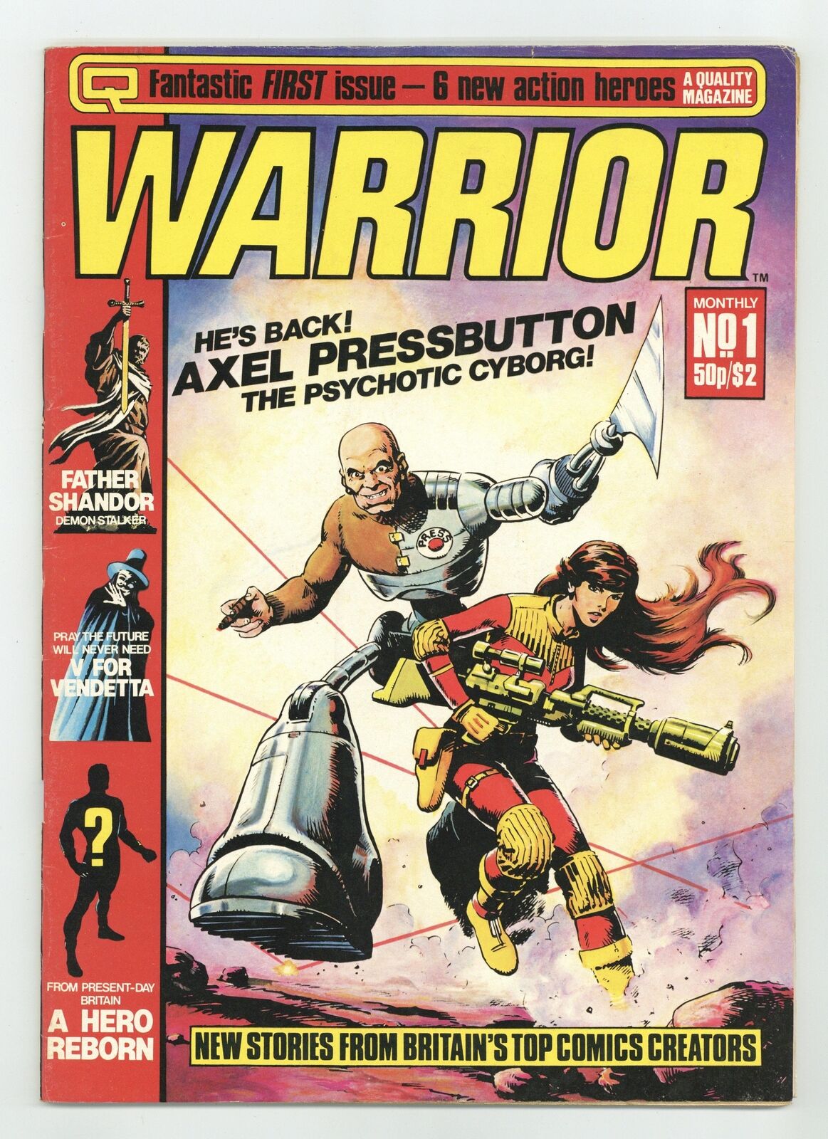 Warrior UK #1 VG/FN 5.0 1982 1st app. Alan Moore's MarvelMan, V for Vendetta