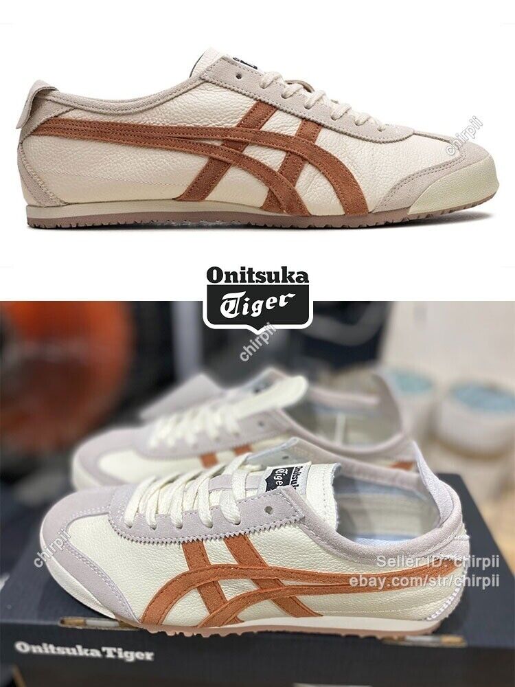 Onitsuka Tiger MEXICO 66 1183B391-201 Cream/Orange Retro Sneakers Unisex Design