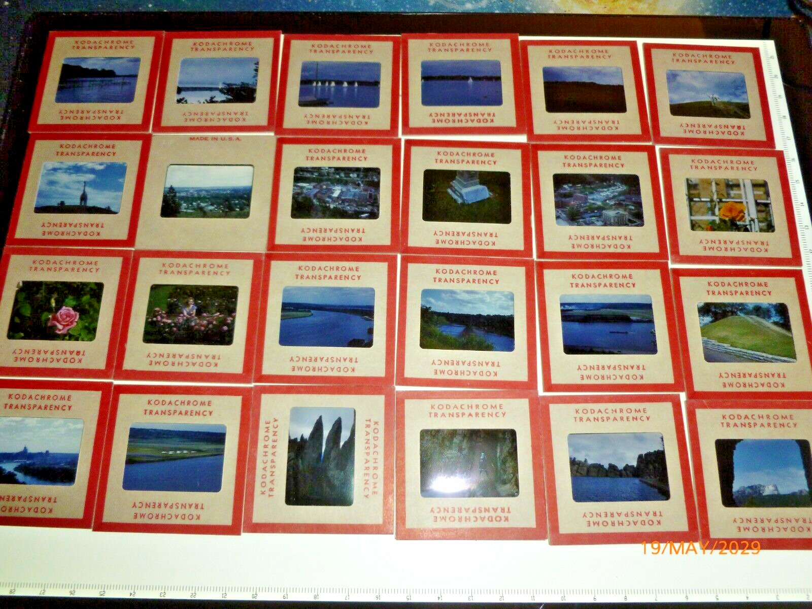 Black Hills South Dakota Red Border Kodachrome 100pc Professional 1960s Slides