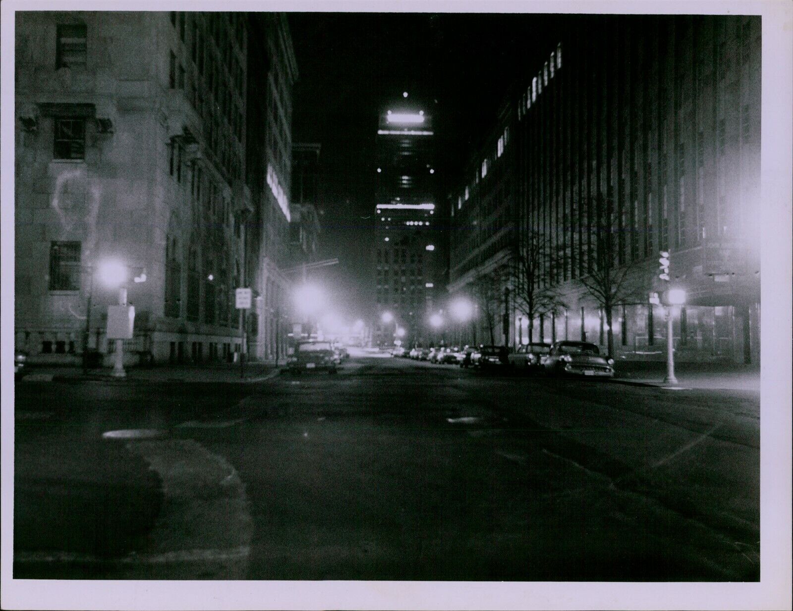 LG772 1967 Original Clifton Jones Photo BOSTON NIGHT LIFE Lights Urban Streets