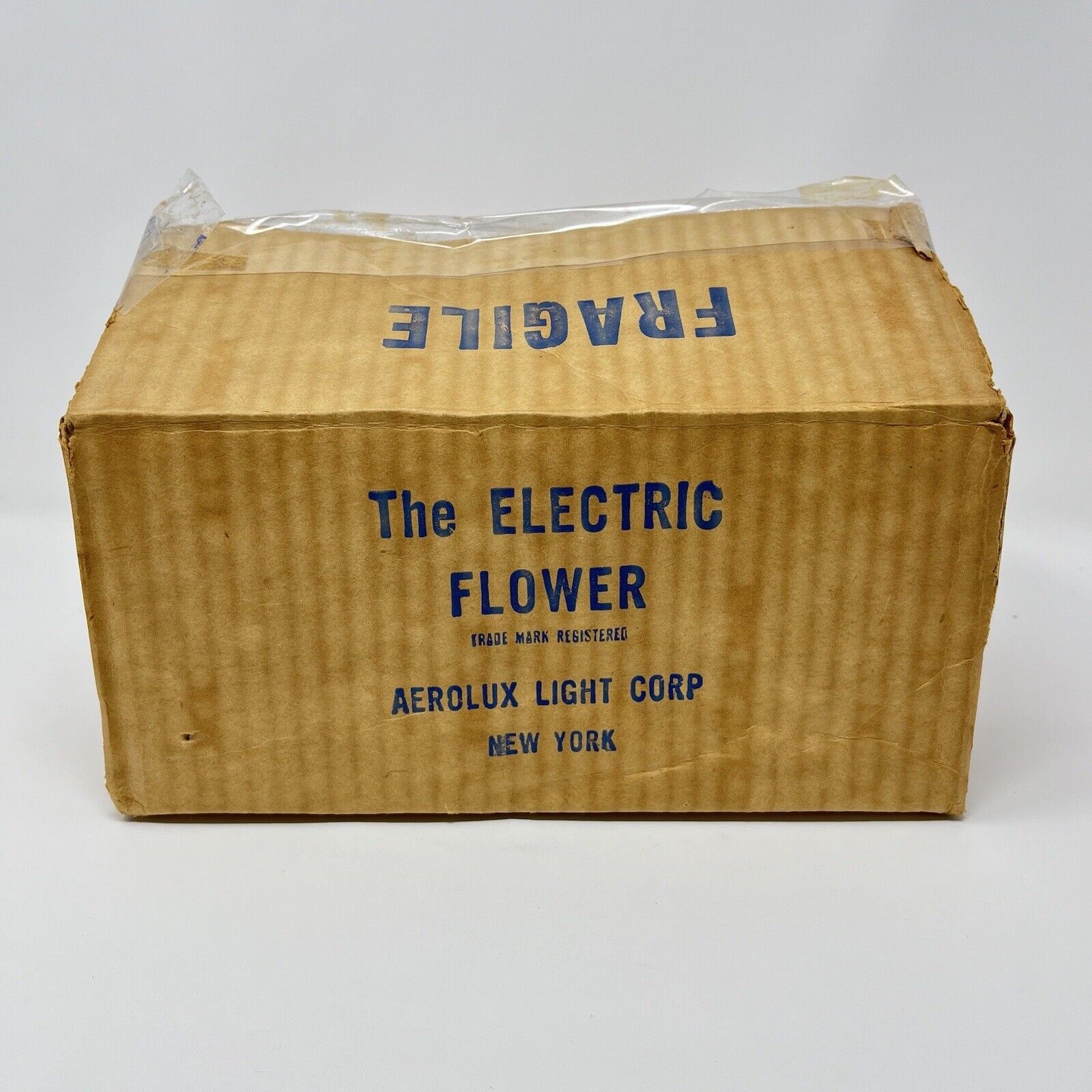 Aerolux Electric Light Corp Original Electric Flower Shipping Box -Vintage 1950s