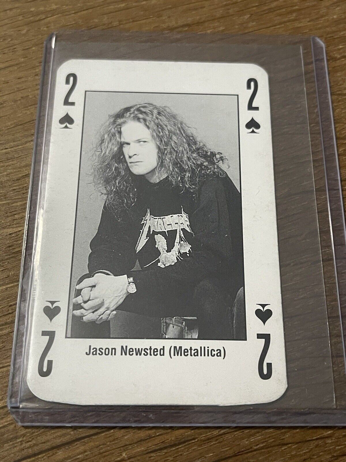 1993 Kerrang Music Card King Metal Playing Cards Metallica Jason Newsted Card