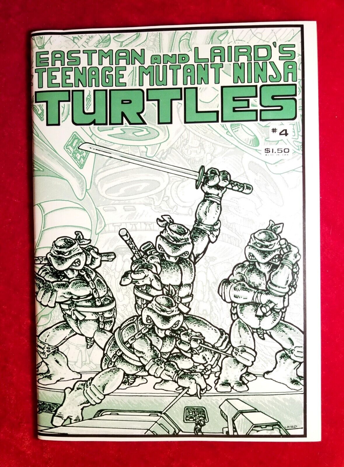 1985 TEENAGE MUTANT NINJA TURTLES 4 1st Print EASTMAN LAIRD TMNT UNREAD Key 80s