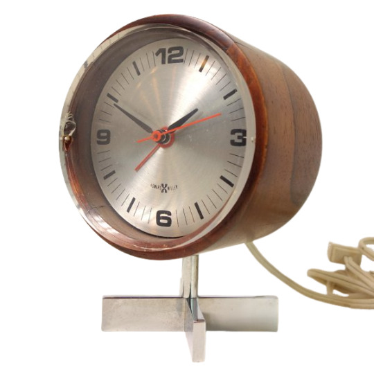 Howard Miller George Nelson Associates Desk Clock Wood