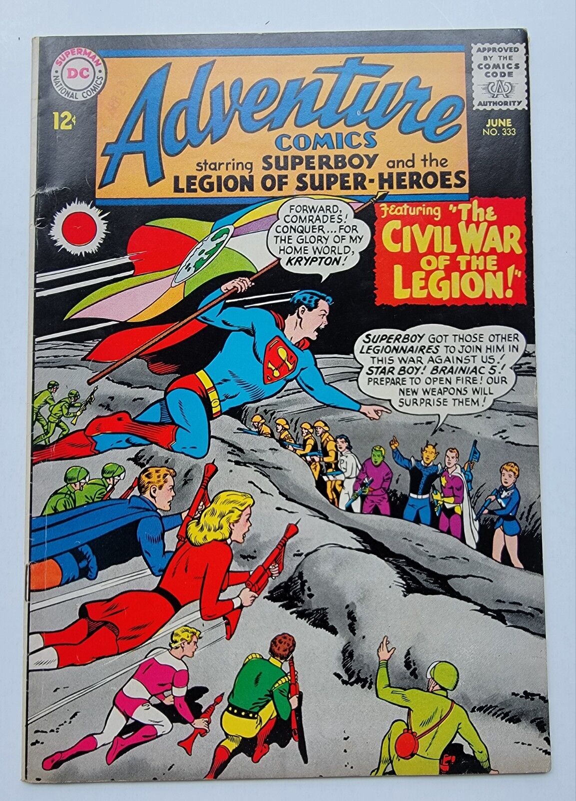ADVENTURE COMICS #333 FN/VF LEGION OF SUPERHEROES 1965 SILVER AGE ~ High Grade 