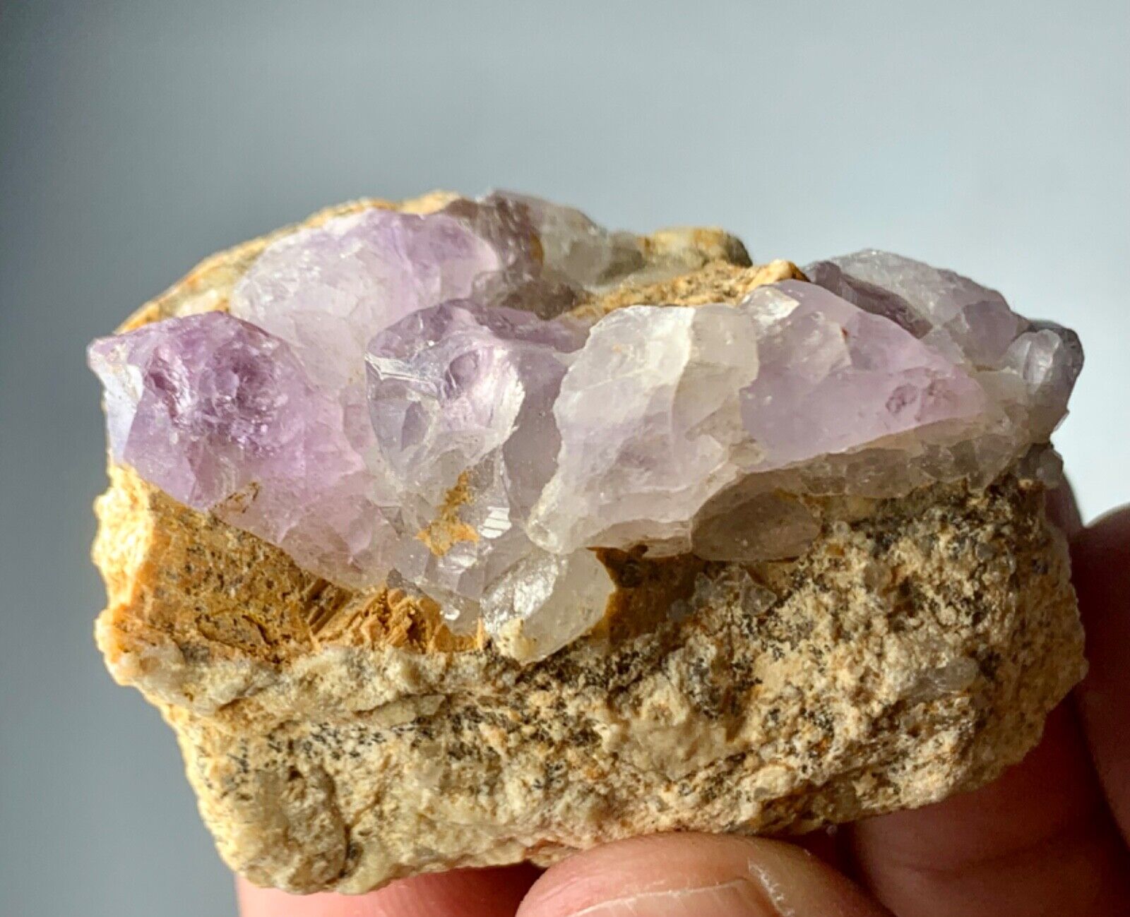 343 Cts Terminated Amethyst Crystal Bunch Specimen from Afghanistan