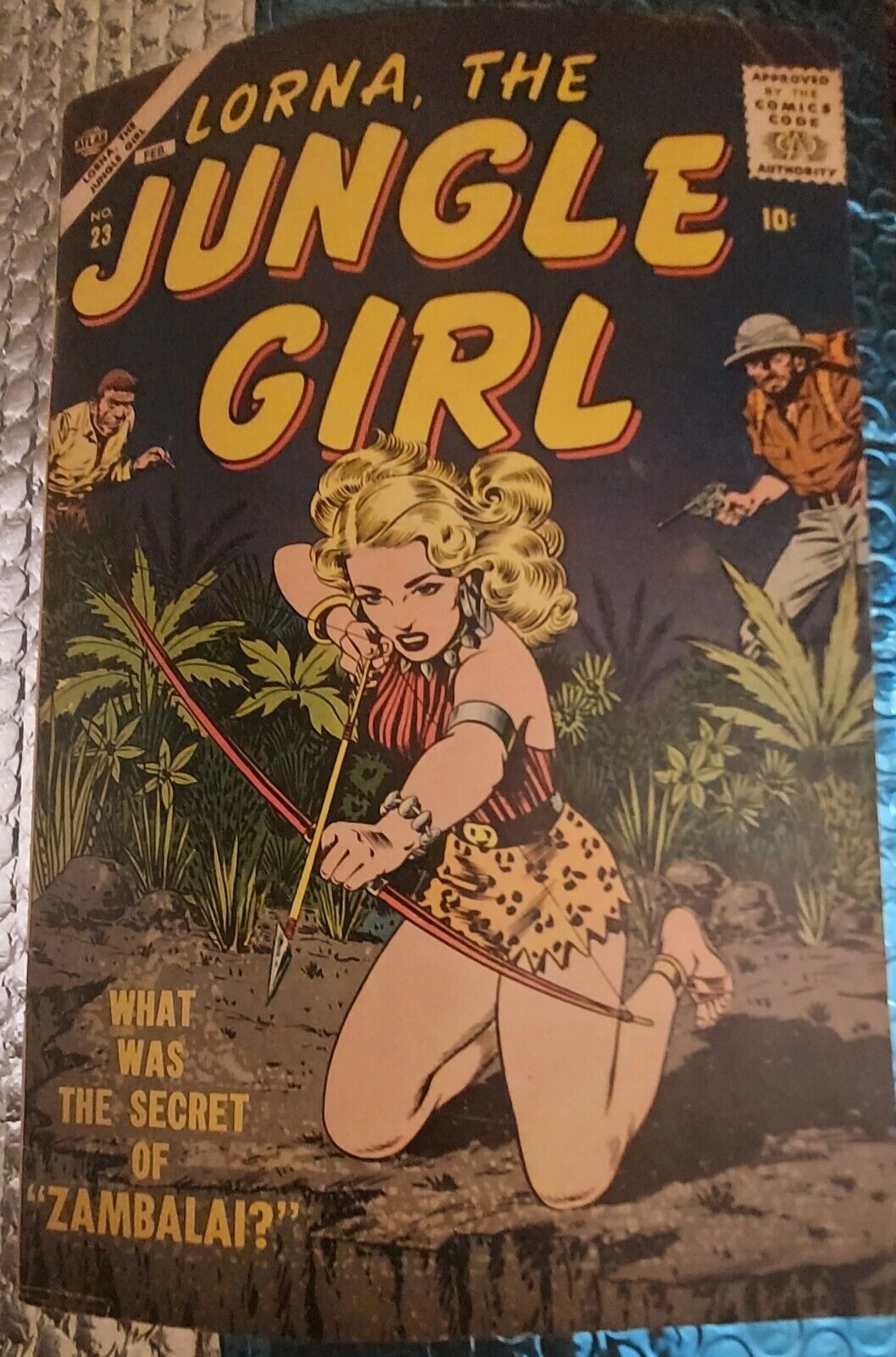 2/1957 LORNA JUNGLE GIRL #23 ATLAS COMIC BOOK NICE  VG CONDITION COMPLETE GGA