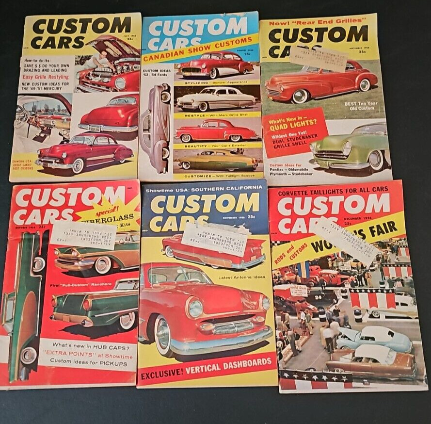 Vintage Custom Cars Magazine Jul-Dec 1958