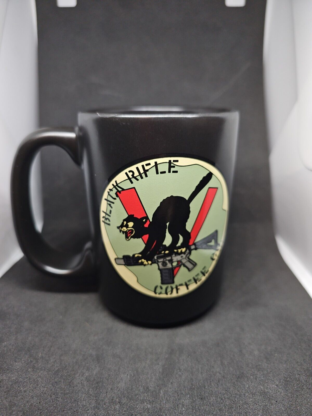 Black Rifle Coffee Company Mug - Super Rare Black Cat on Rifle Logo