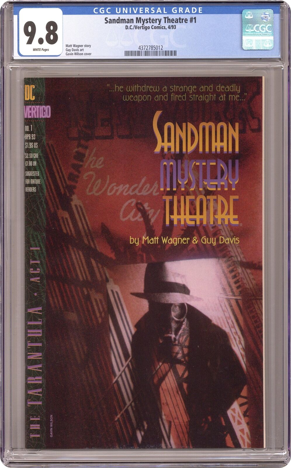 Sandman Mystery Theatre #1 CGC 9.8 1993 4372785012