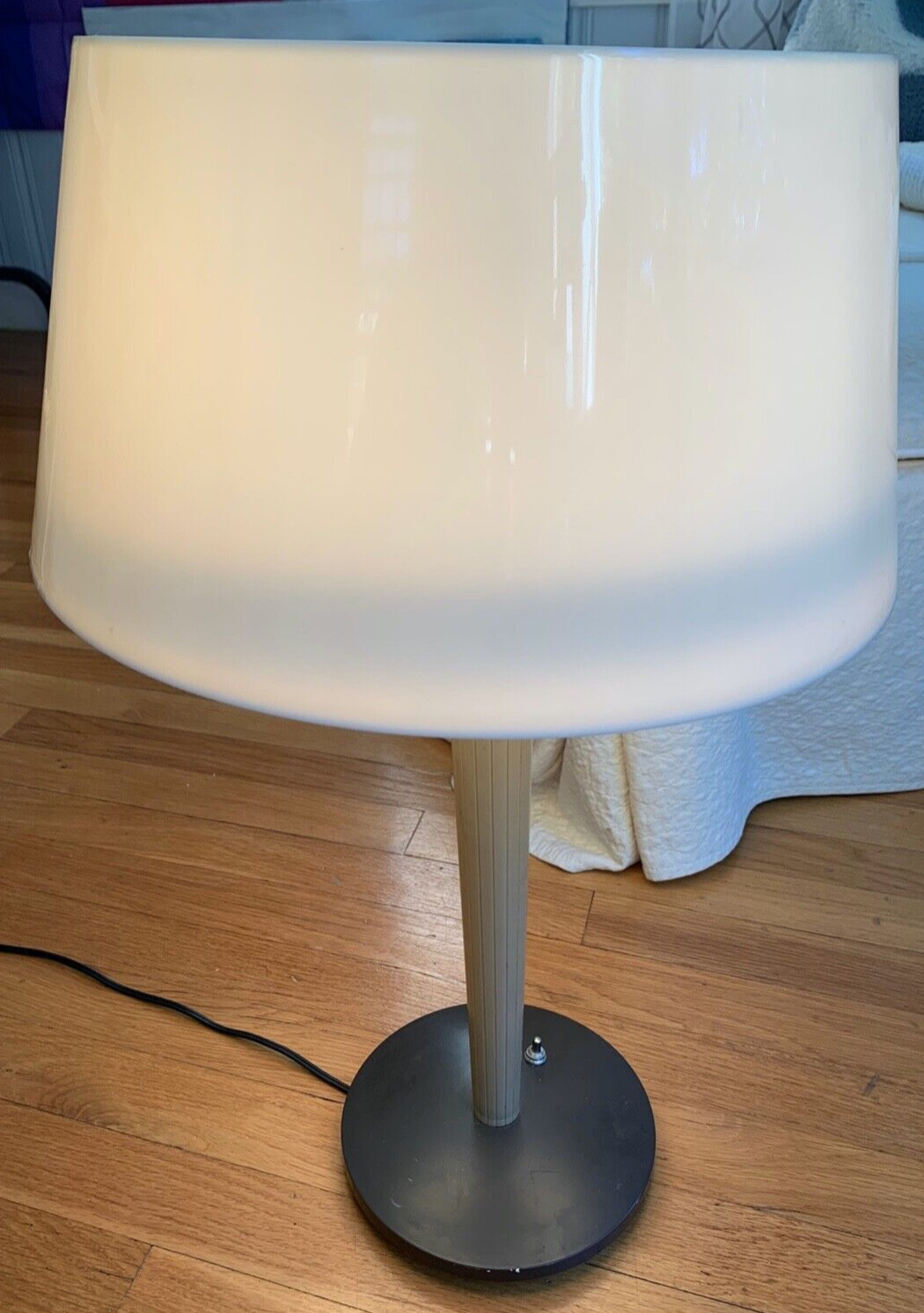 vtg Gerald Thurston Lightolier table desk LAMP mushroom atomic industrial mcm