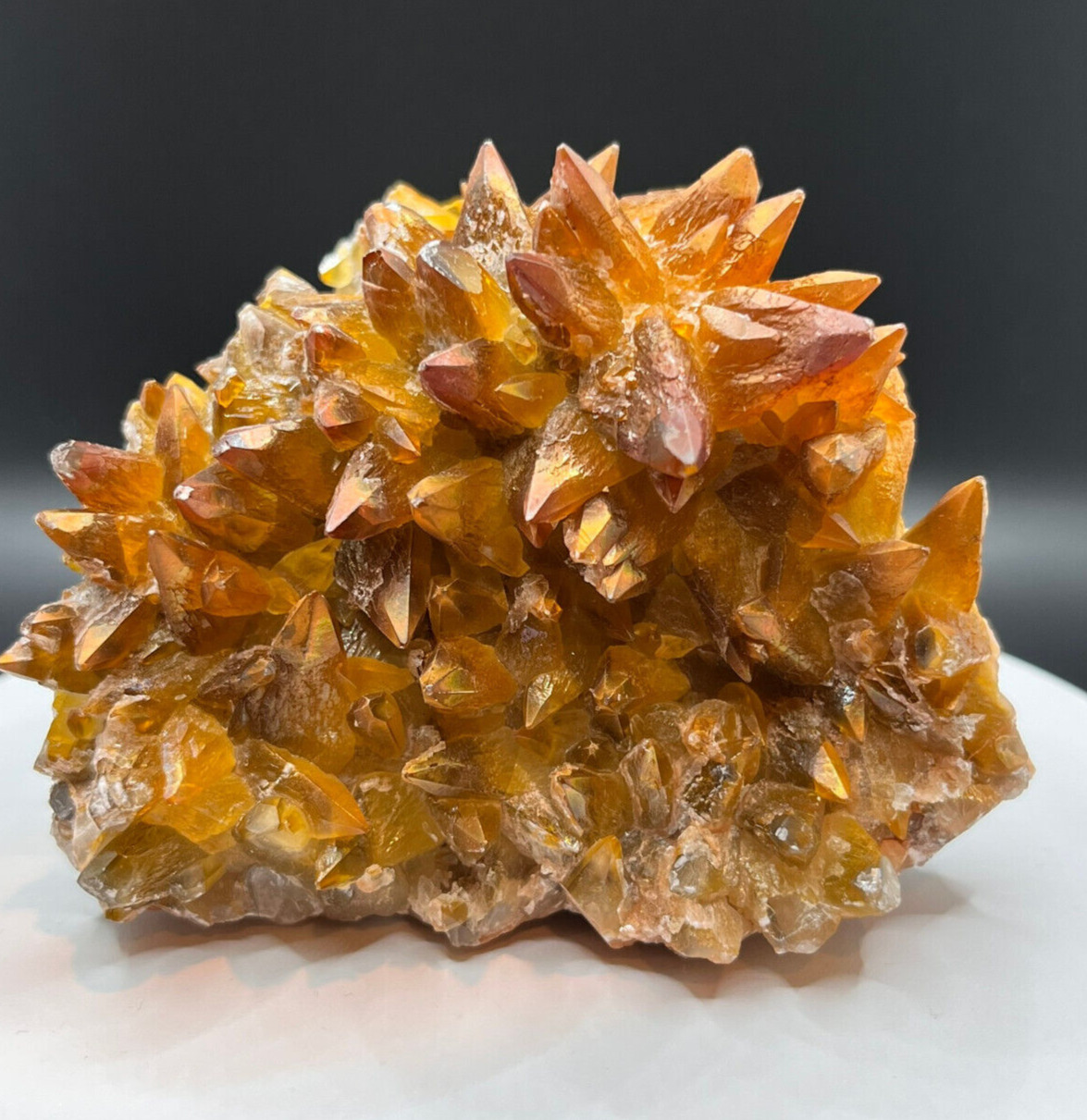Natural Dogtooth Calcite with Fluorite Amazing Copper Tones   Origin Pakistan
