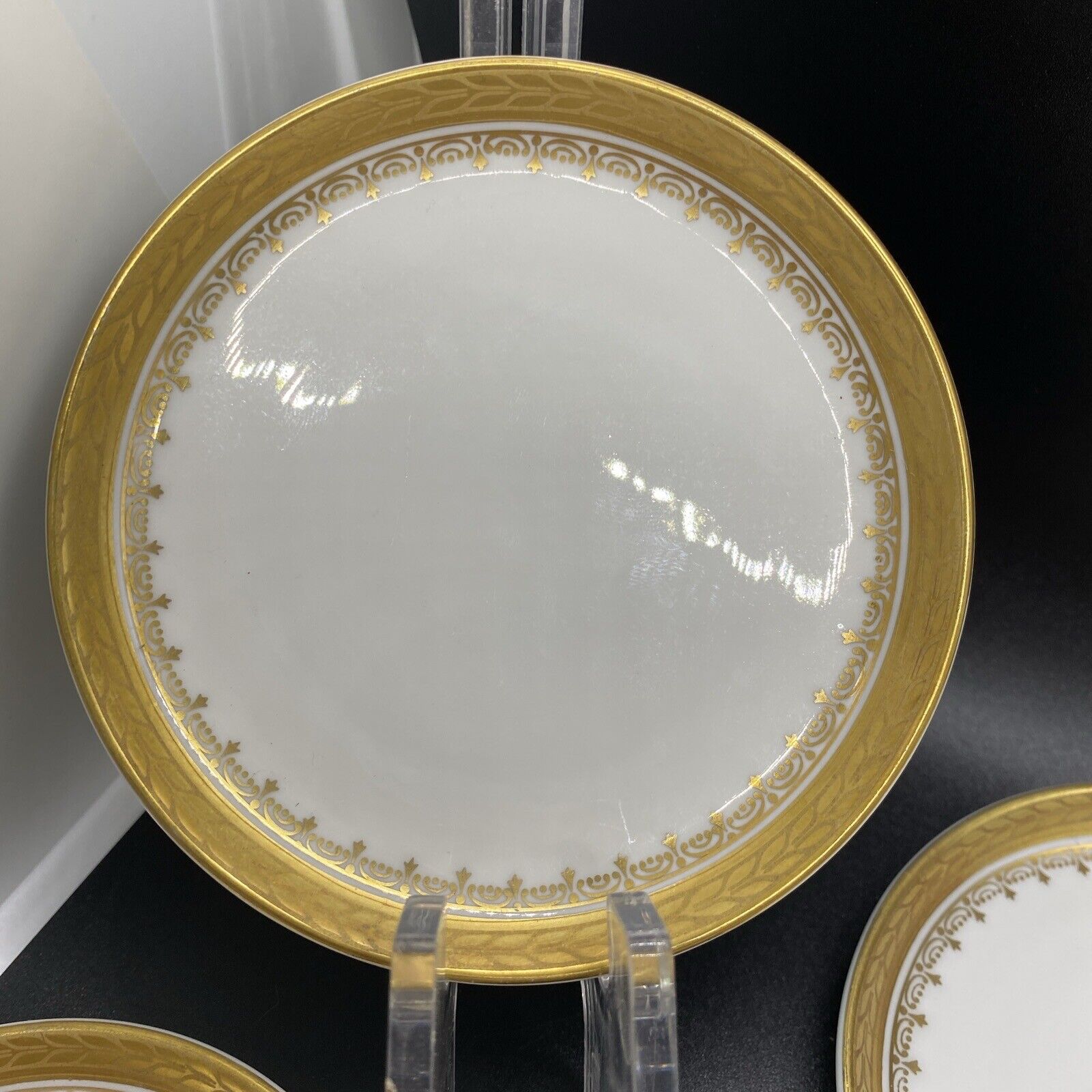 Rosenthal Plates Gold Butter Pats Selb Flossberg 4” Set Of 8