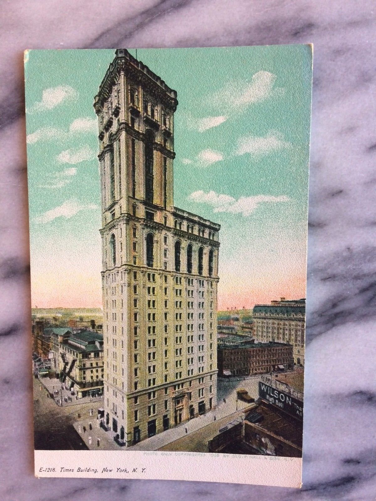 1905 Antique Postcard Times Building New York VINTAGE NYC EXCELLENT UNUSED 
