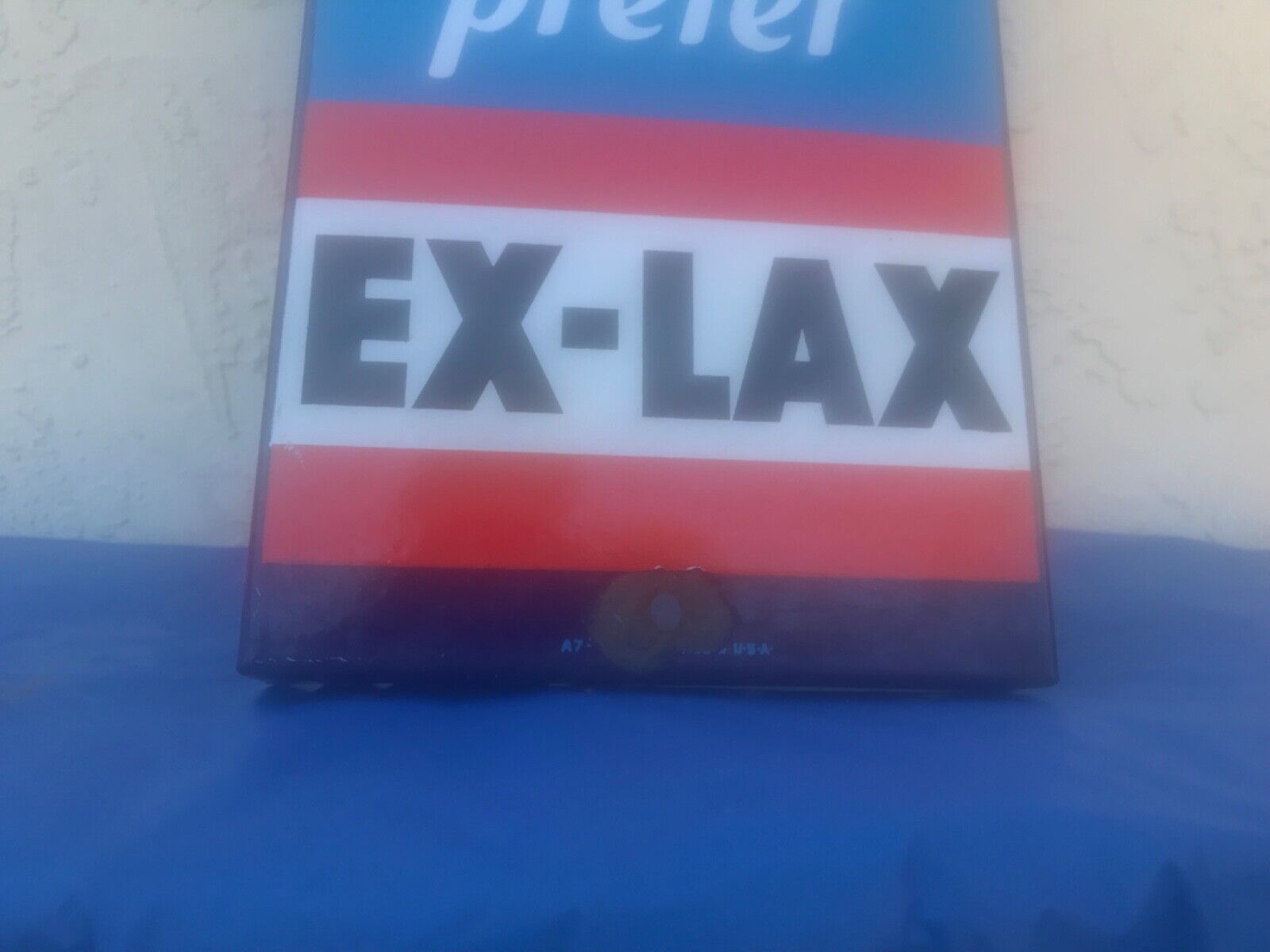 porcelain thermometer sign ExLax