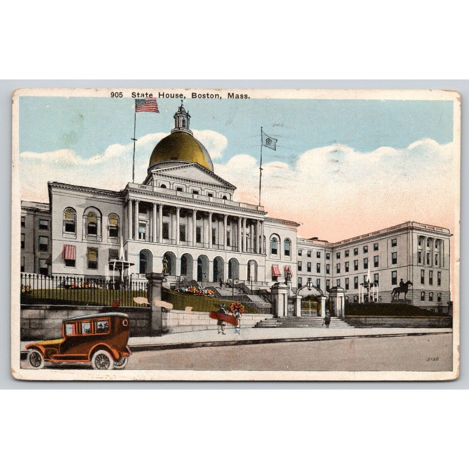 Postcard MA Boston State House