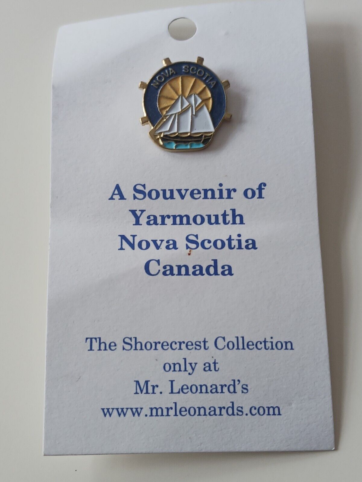 Yarmouth Nova Scotia Collector\'s Pin