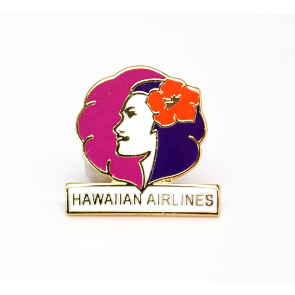 Hawaiian Airlines Replica Logo Tac Lapel Pin Jet Plane Pilot Airplane Stewardess