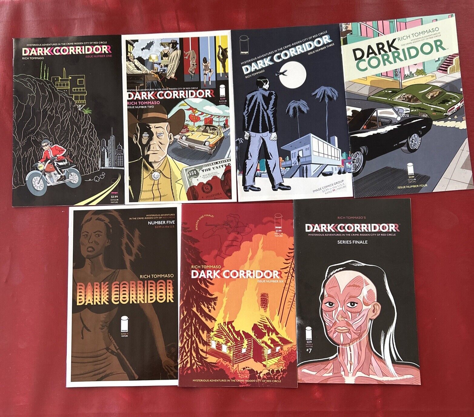 all 7 issues of DARK CORRIDOR #1-7 Rich Tommaso Image Comics Crime Detective