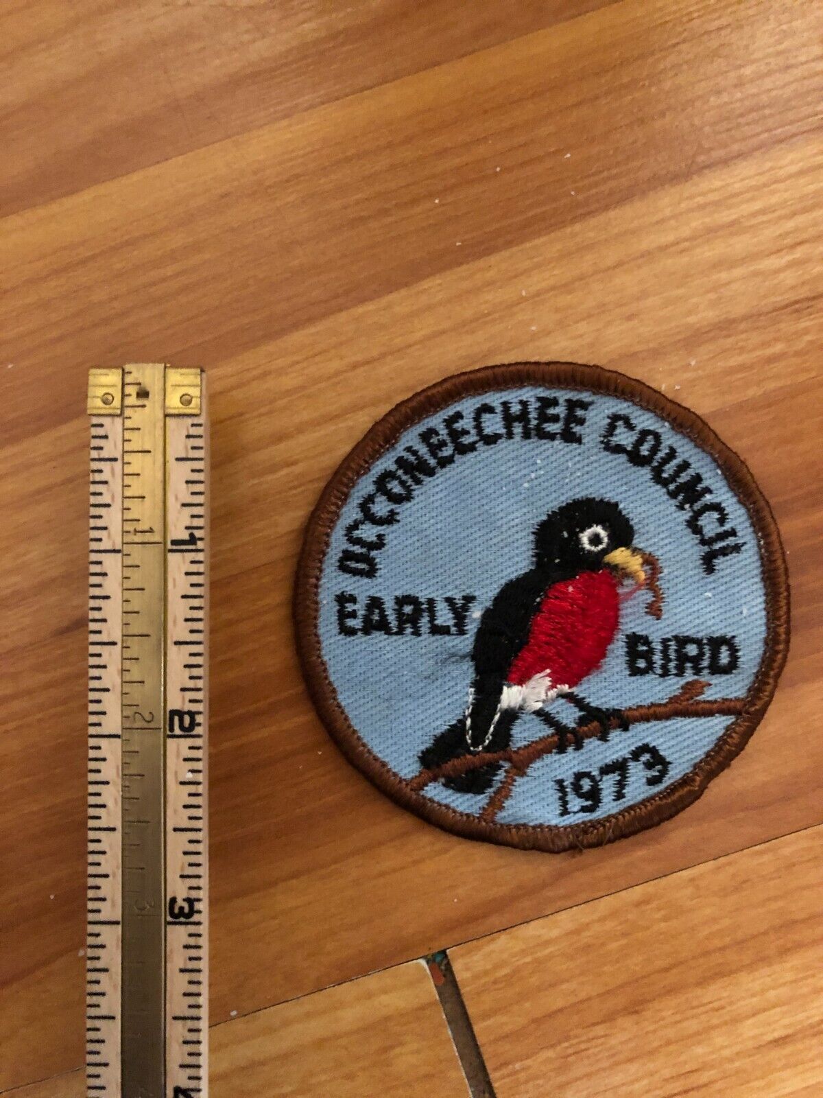 1973 Occoneechee Council Early Bird Boy Scout Patch