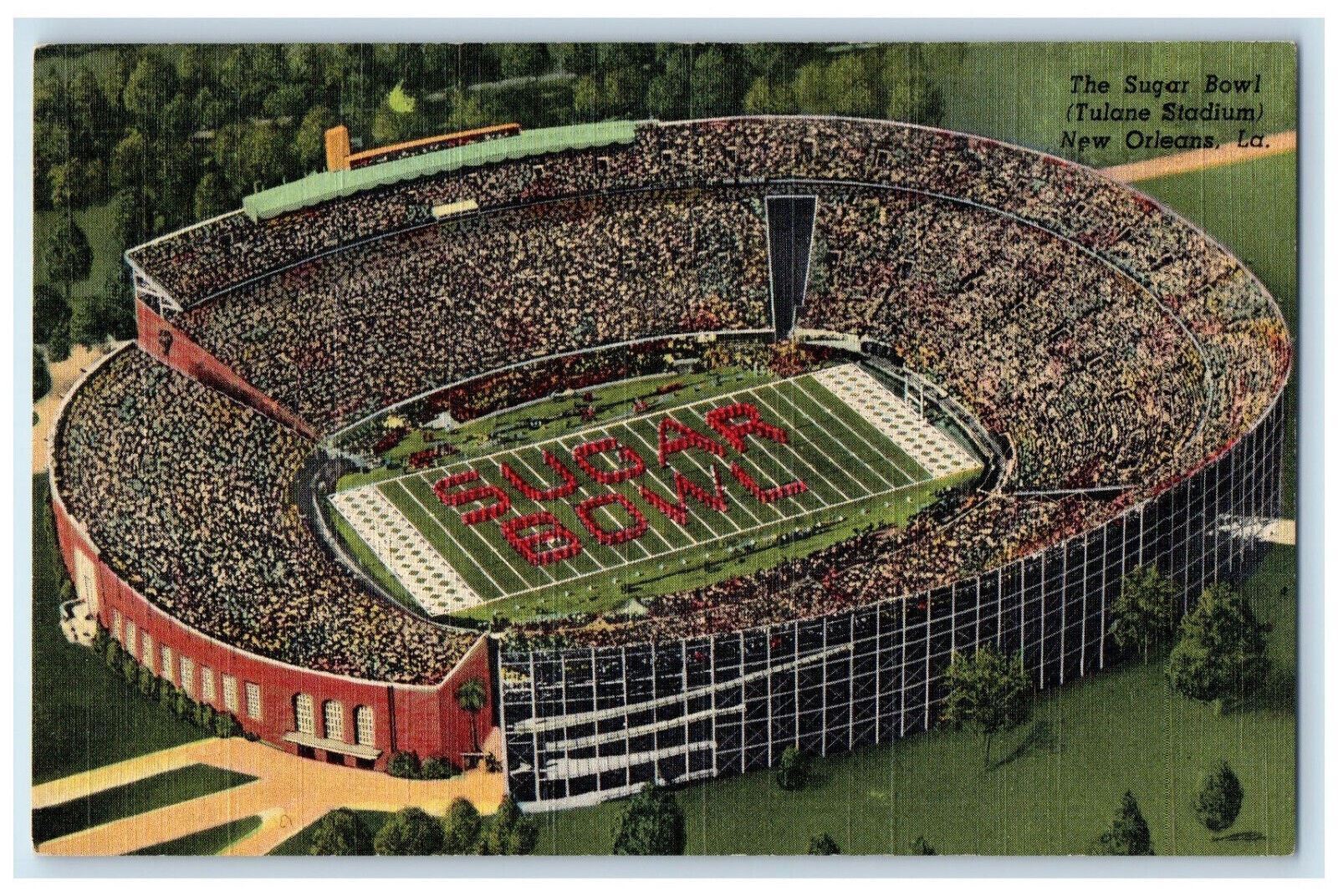c1950\'s The Sugar Bowl (Tulane Stadium) New Orleans Louisiana LA Postcard
