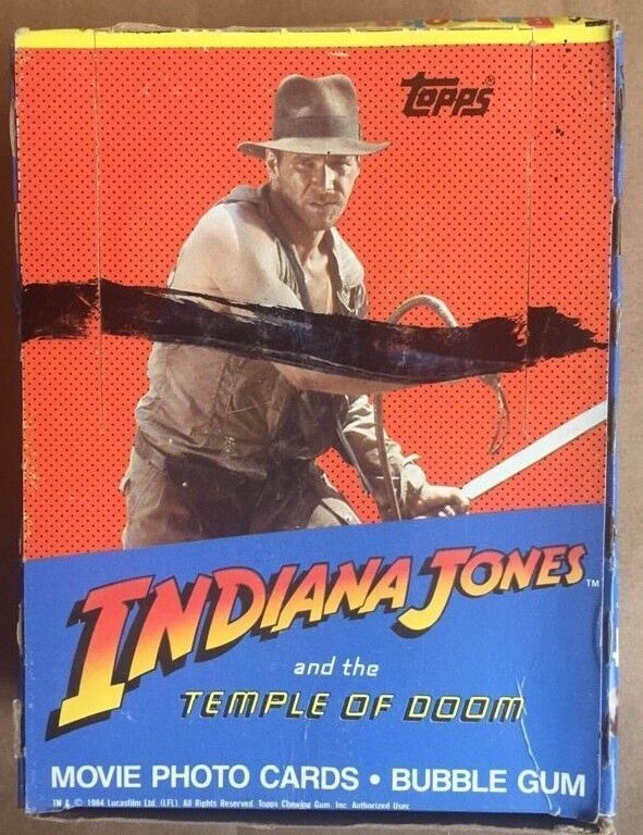 1984 Topps INDIANA JONES Temple of Doom Wax box 36 Sealed Packs
