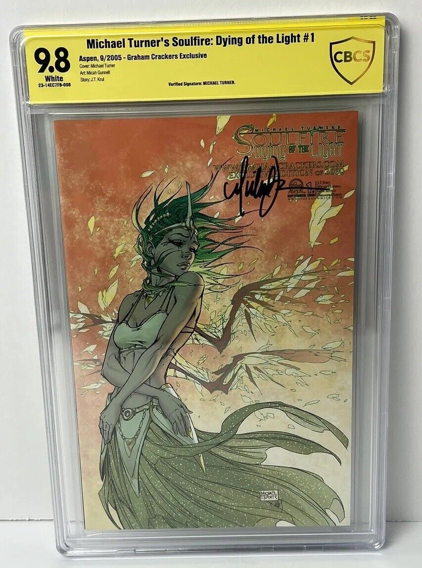 Michael Turner’s Soulfire: Dying Of The Light #1 CBCS 9.8 Michael Turner Signed