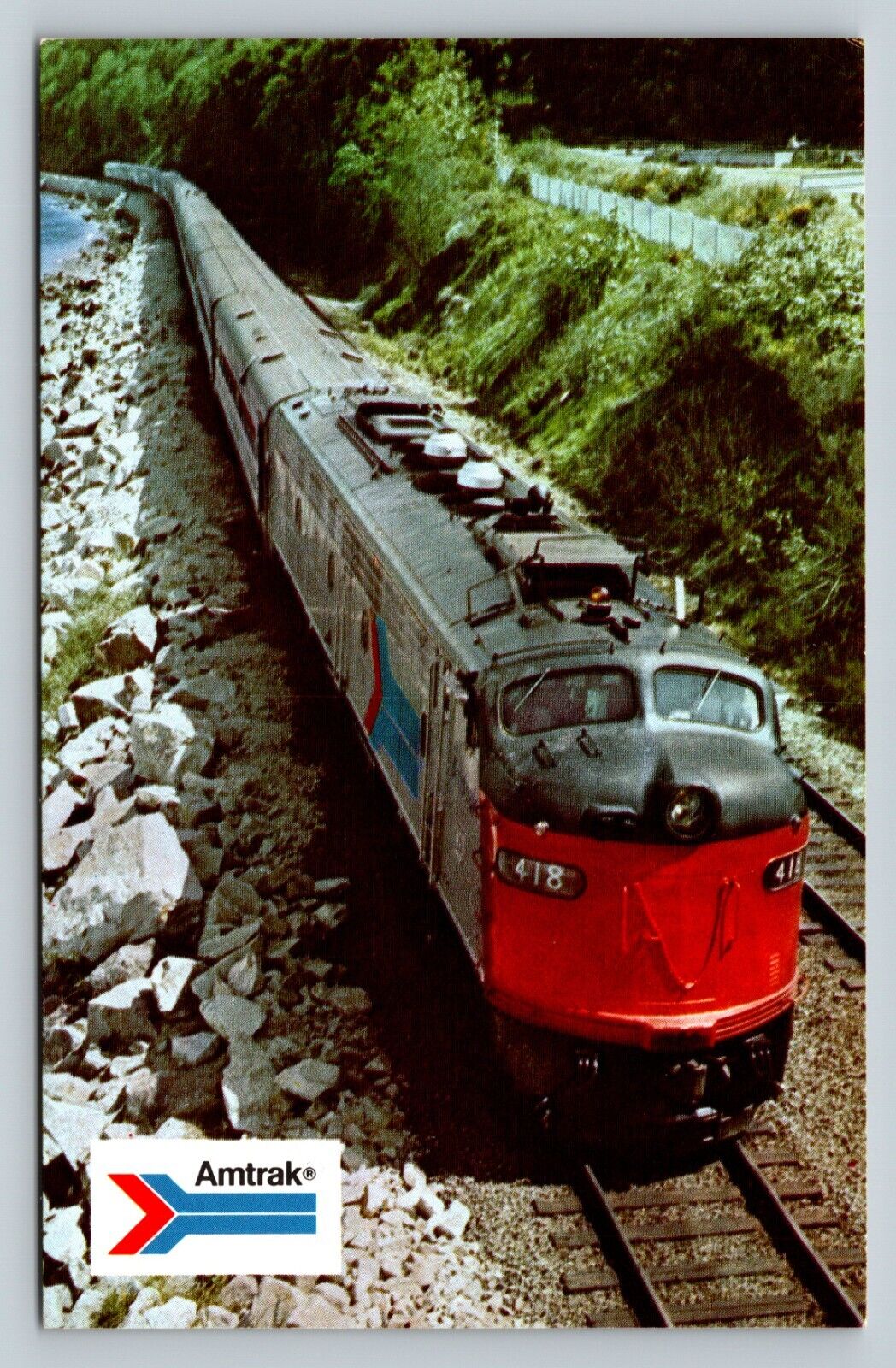 Amtrak Train Coast Starlight West Coast Railway VINTAGE Postcard