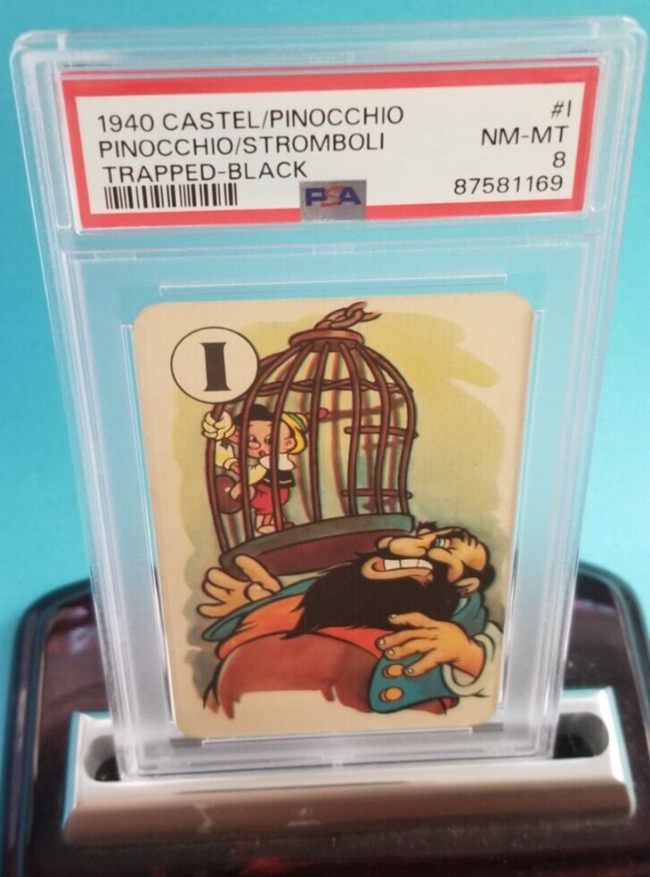 💥 1940 PINOCCHIO PSA Rc Card Black #i Trapped Castell Bros. PEPYS  💥