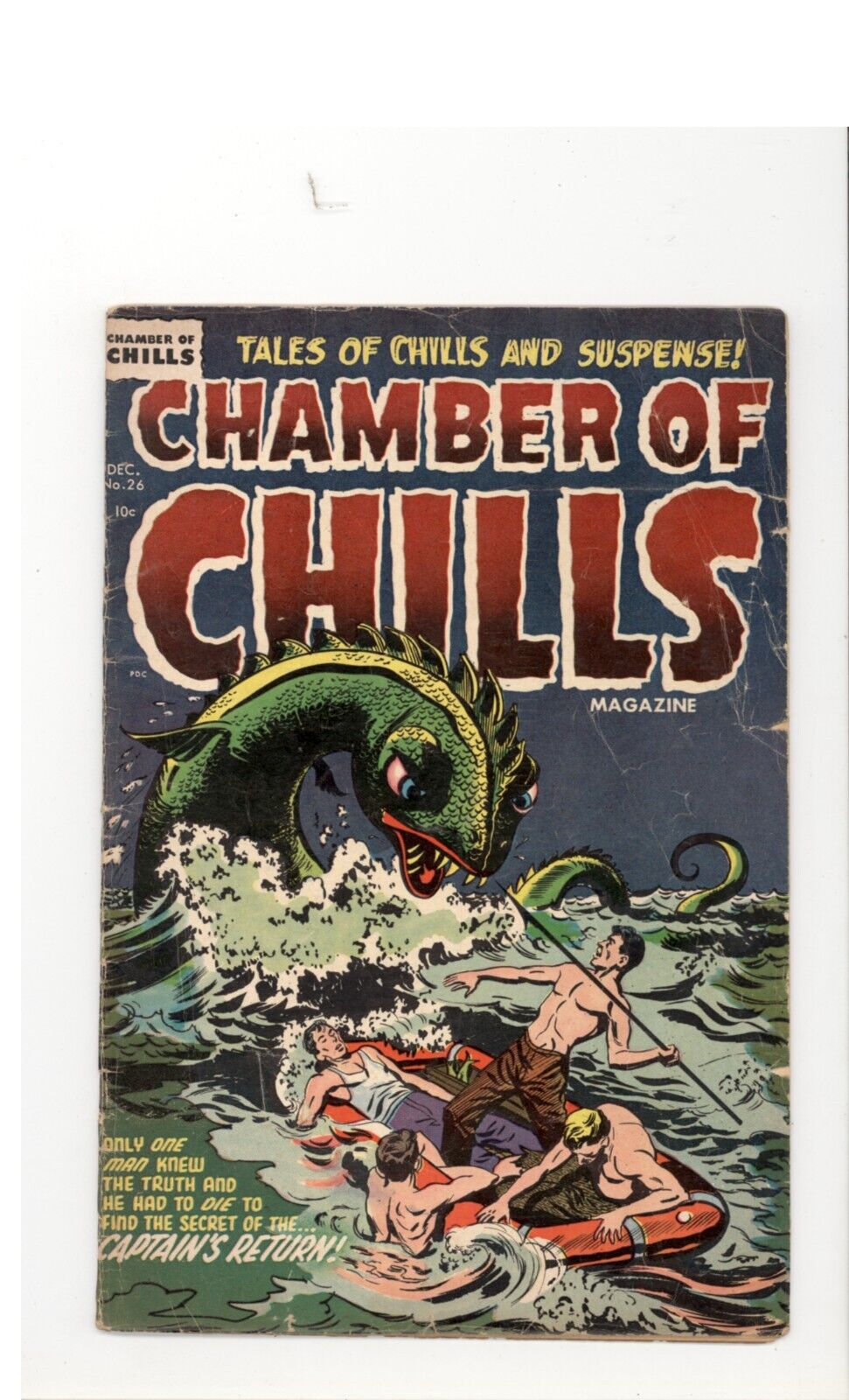 Chamber of Chills Magazine 26 VG- Pre-Code Horror 1954