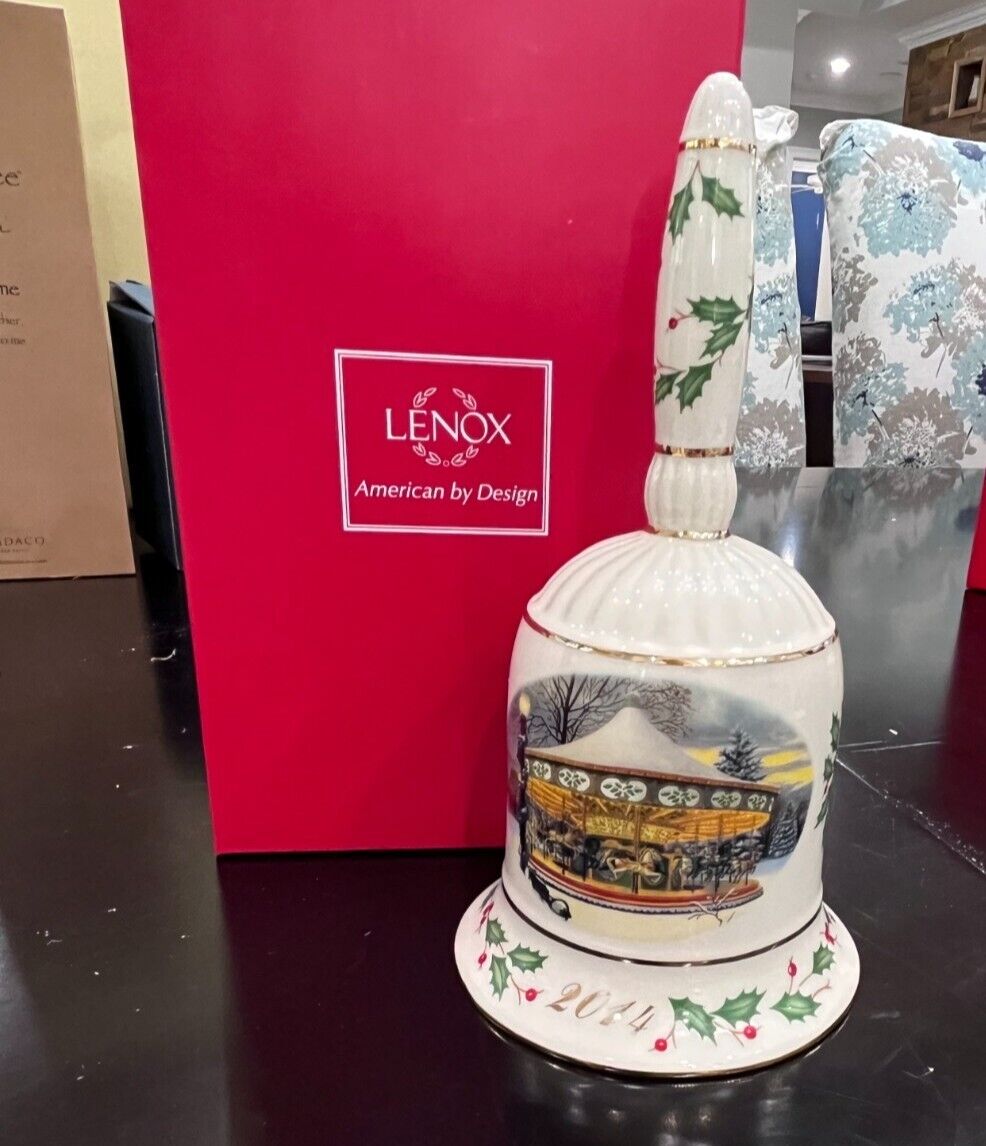 Lenox Annual Collectors Holiday Bell 2014 -Carousel RARE