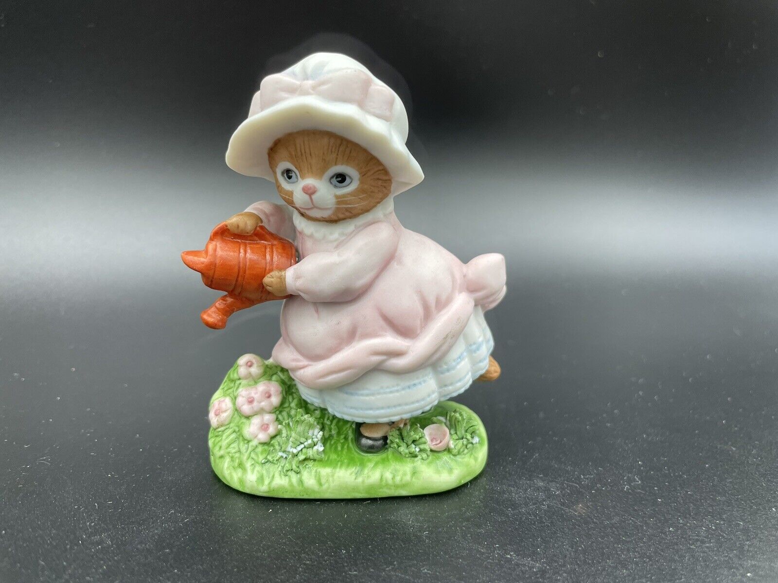 Vintage Schmidt Ginger Cat With Watering Can 3 1/2
