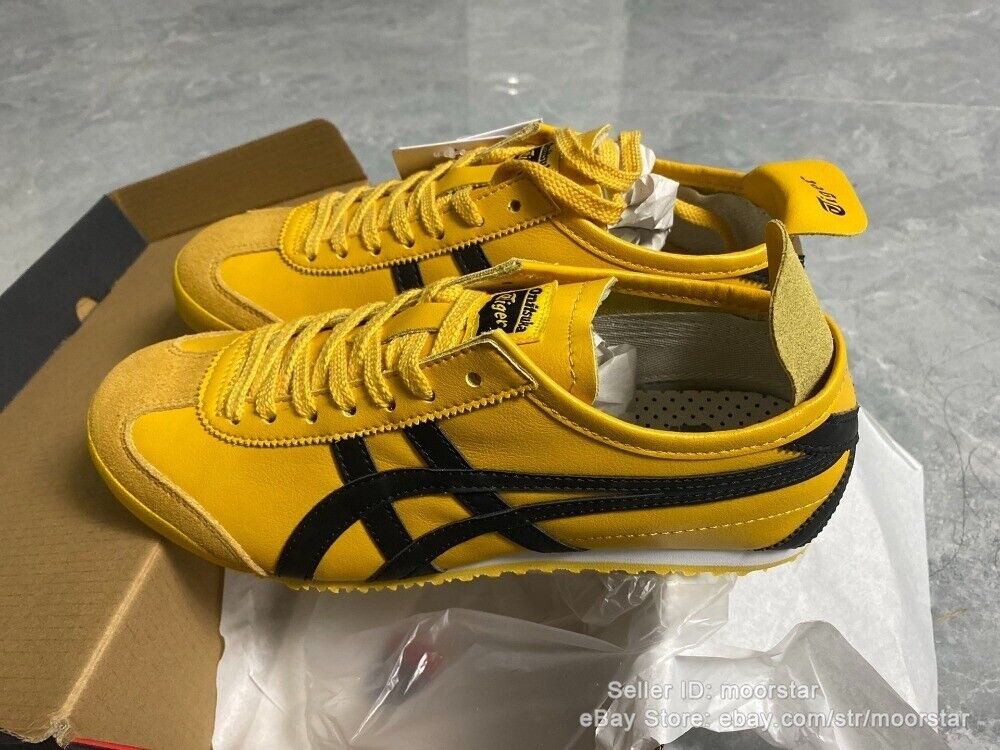 Onitsuka Tiger MEXICO 66 Classic Sneakers Yellow/Black Unisex Running Shoes 2024