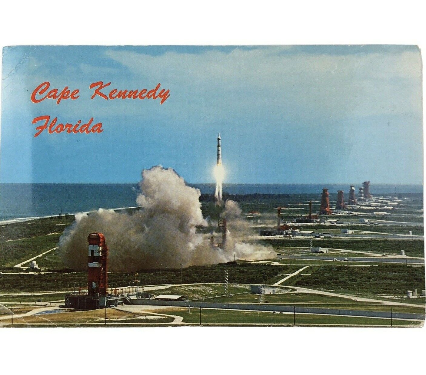 USAF TITAN Space Rocket Giant Post Card Cape Kennedy FL Patrick AFB Military