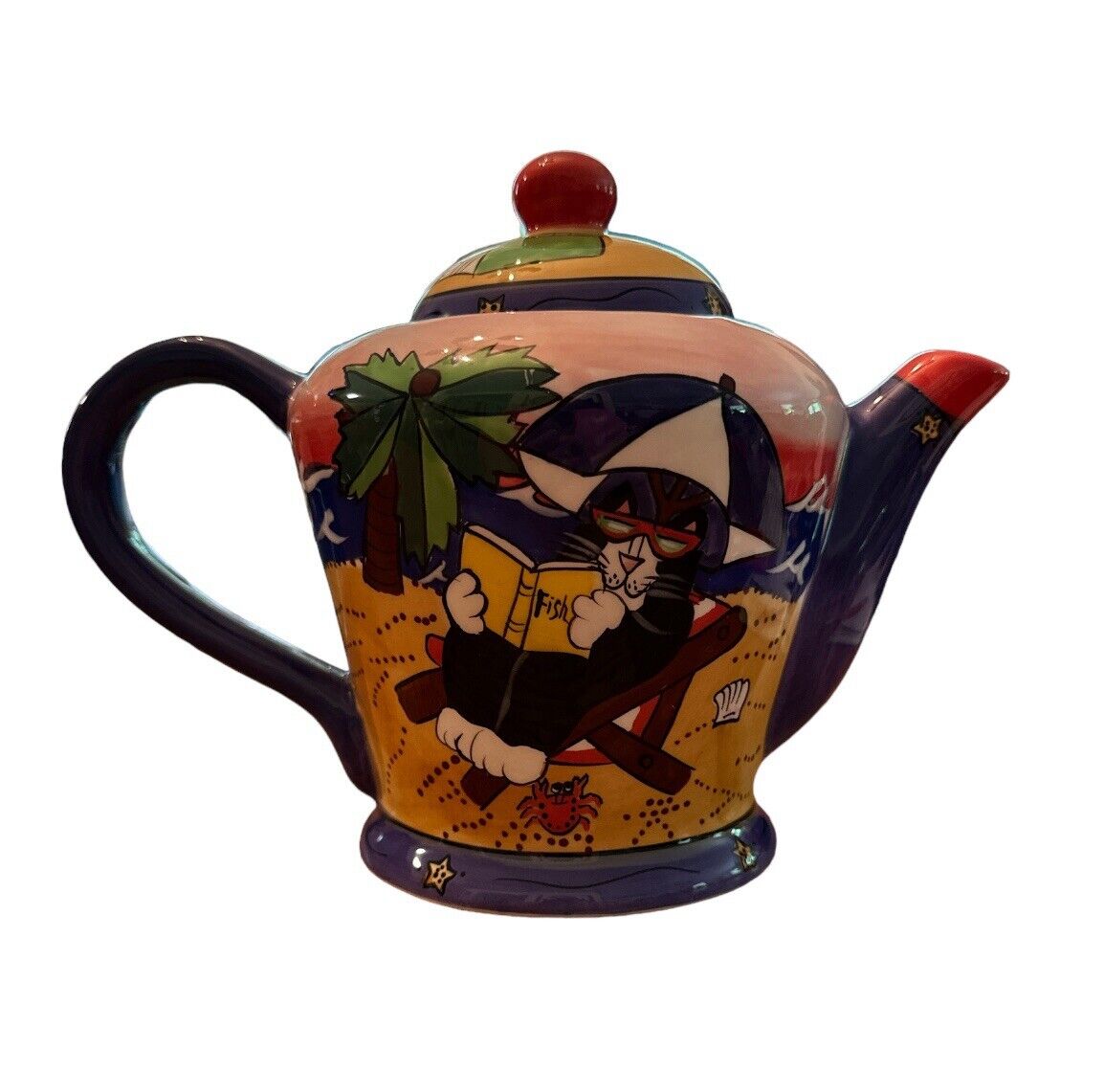 Vintage Candace Reiter Catzilla Teapot 2003 Hendrickson Imports