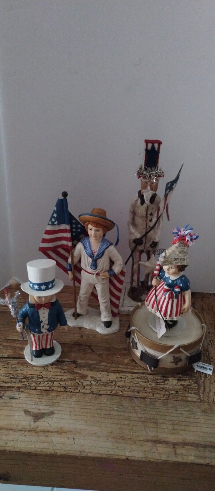 Bethany Lowe/ESC Trading comp/4th of July figures/Patriotic/ uncle sam/children