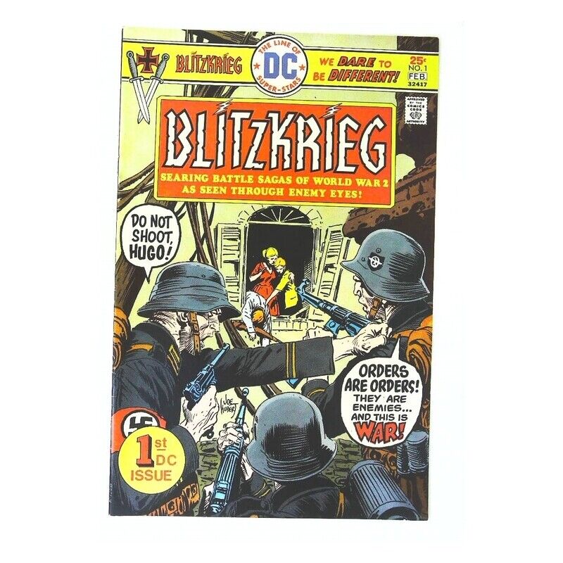 Blitzkrieg (1976 series) #1 in Very Fine minus condition. DC comics [b/