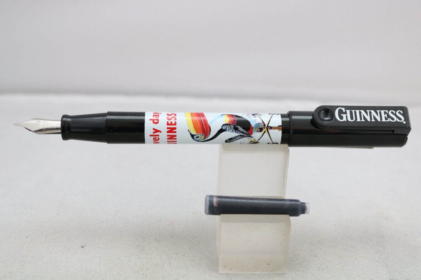 Vintage (c2001) Inoxcrom Guinness Fine Fountain Pen, 6 Designs, UK Seller