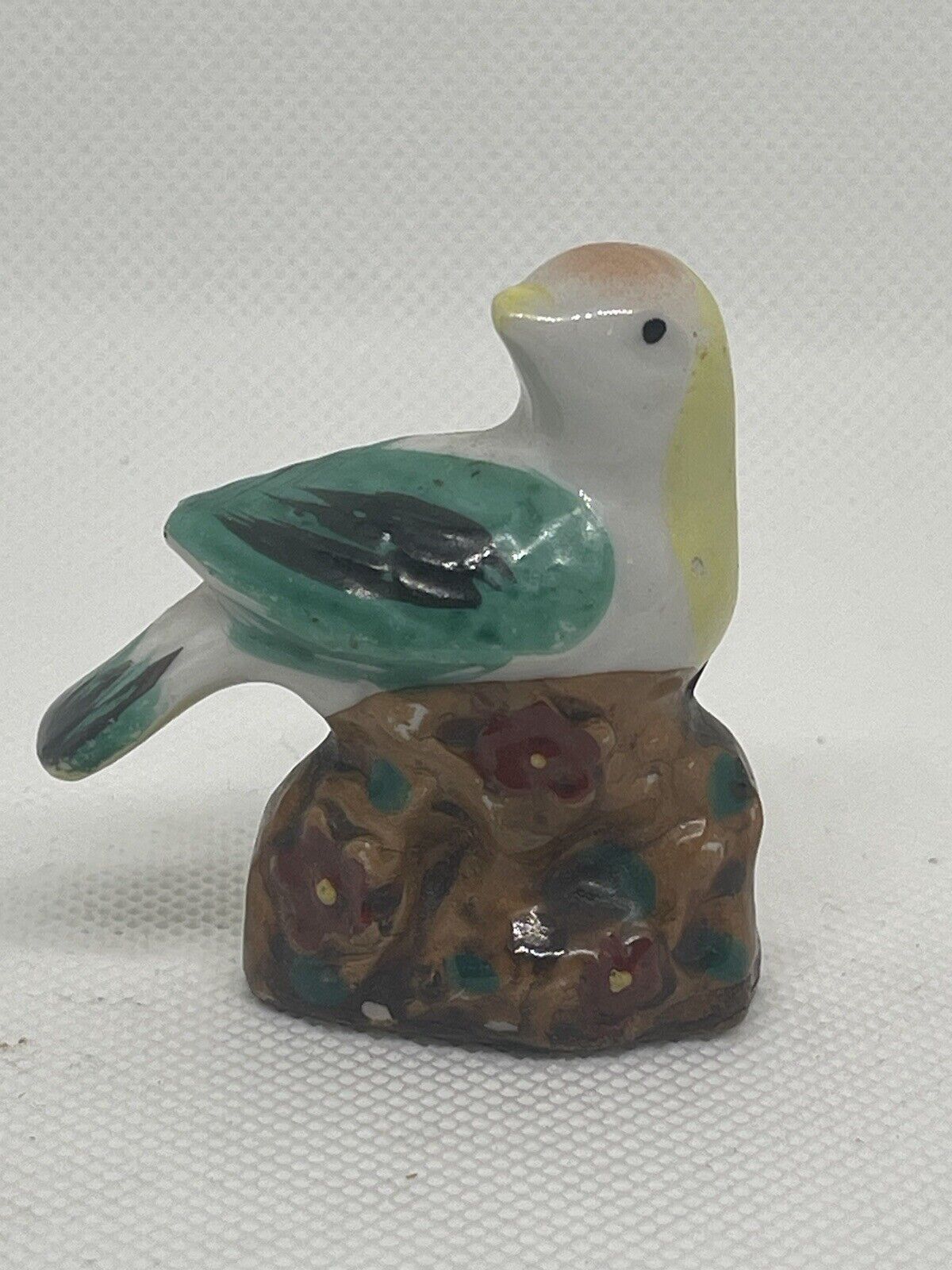 Vintage Handpainted Japanese Porcelain Bird Figurine