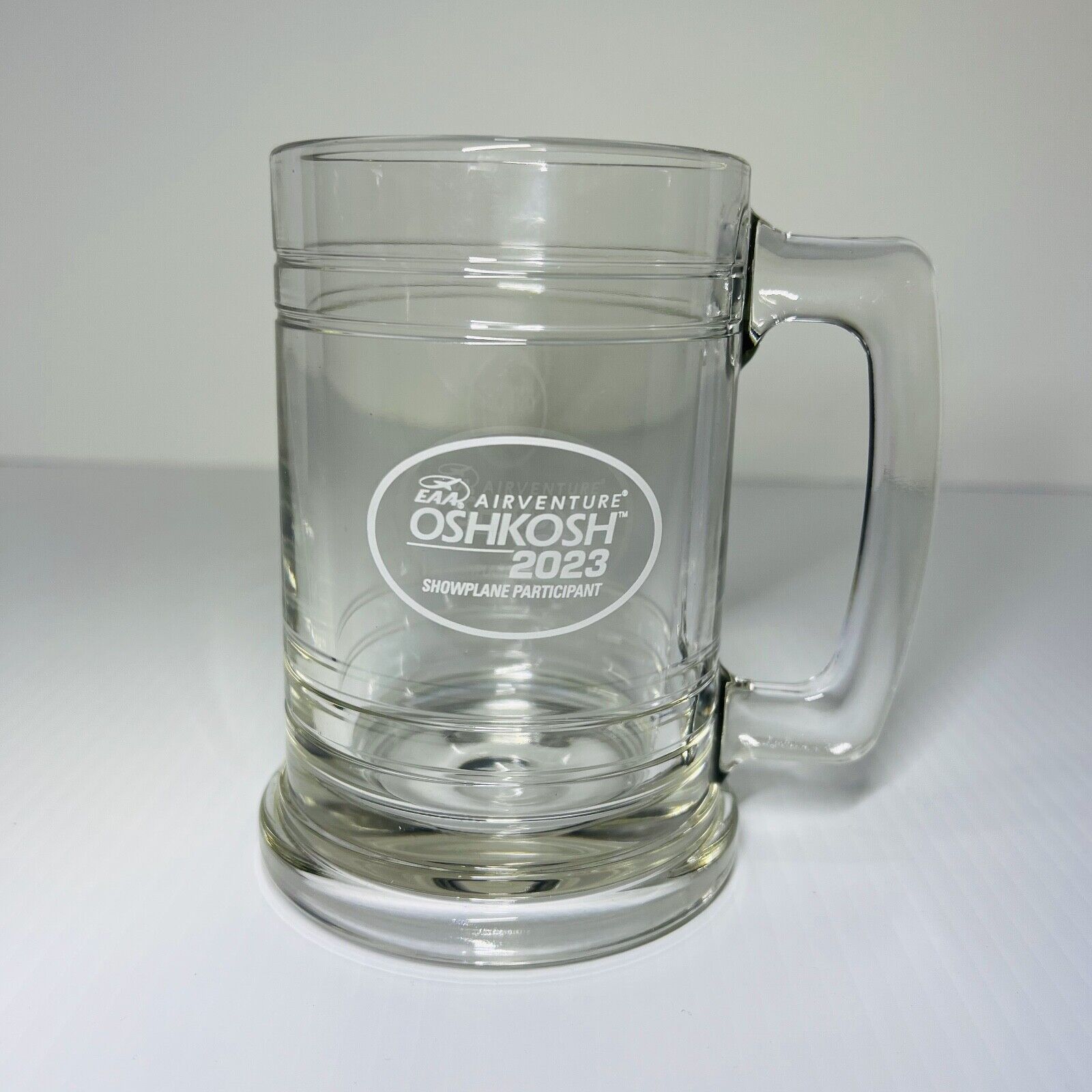EAA Airventure Oshkosh Glass Mug 2023 Showplane Participant Beer Mug