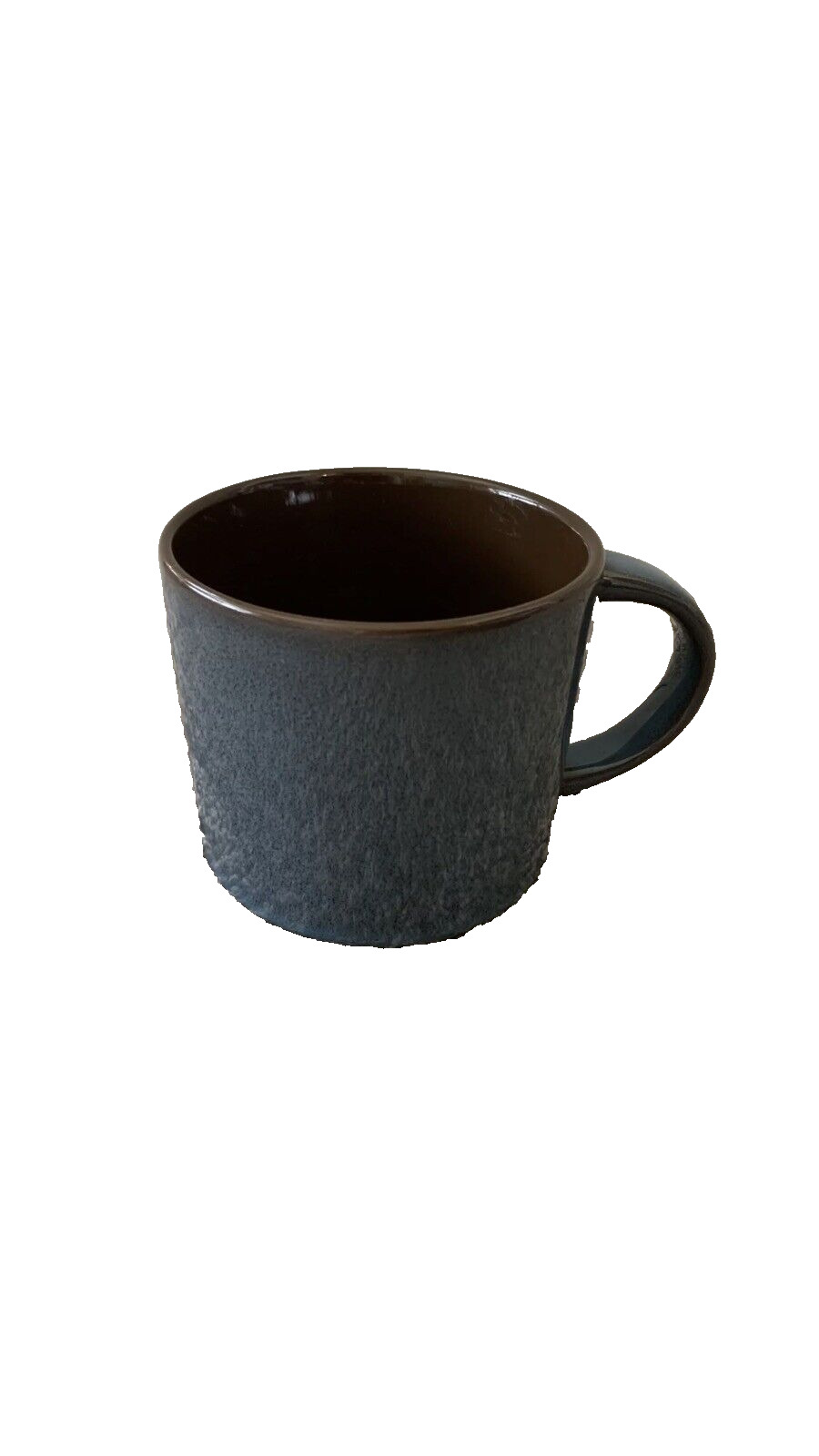Starbucks 2014 Blue Brown Glazed Artisan Stackable Coffee Mug Cup 14 OZ- WOW