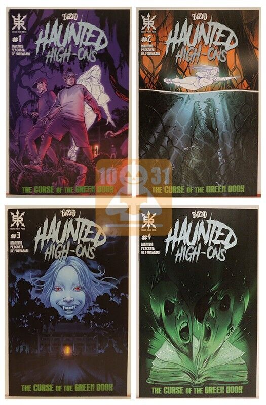 🩸 TWIZTID HAUNTED HIGH-ONS #1-4 NM FULL SERIES SET Curse of the Green Book 2 3