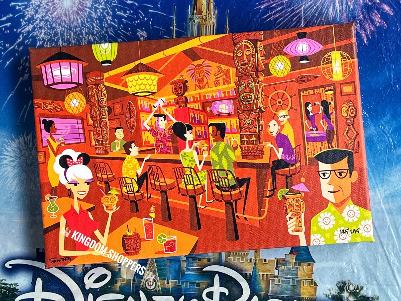 2020 Disney SHAG Trader Sam's In The Enchanted Tiki Bar LE Canvas Wrap 191/295