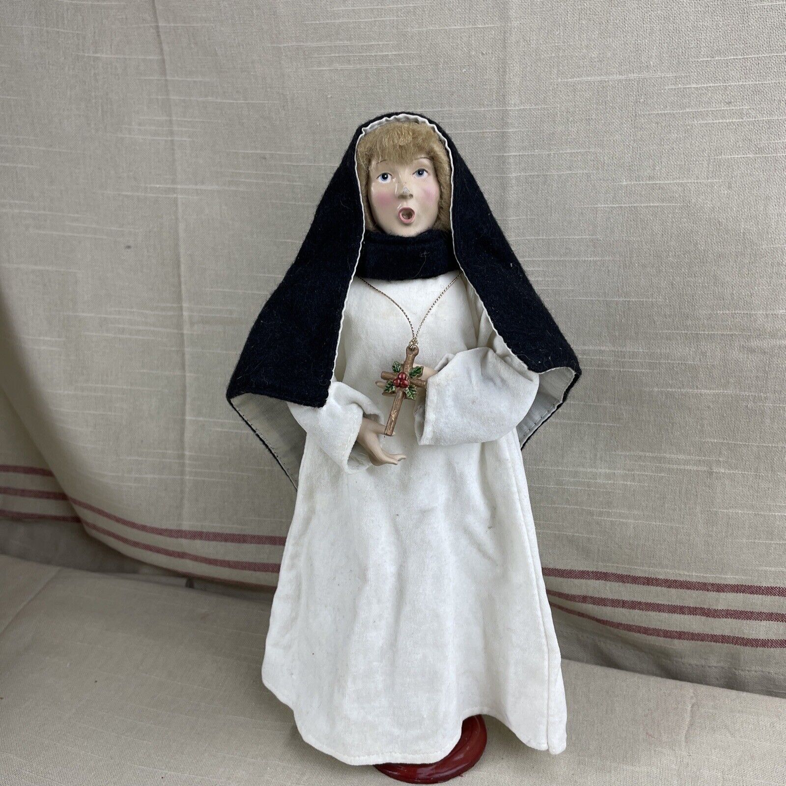 Religious Caroling / Singing Nun 12” Doll Figure