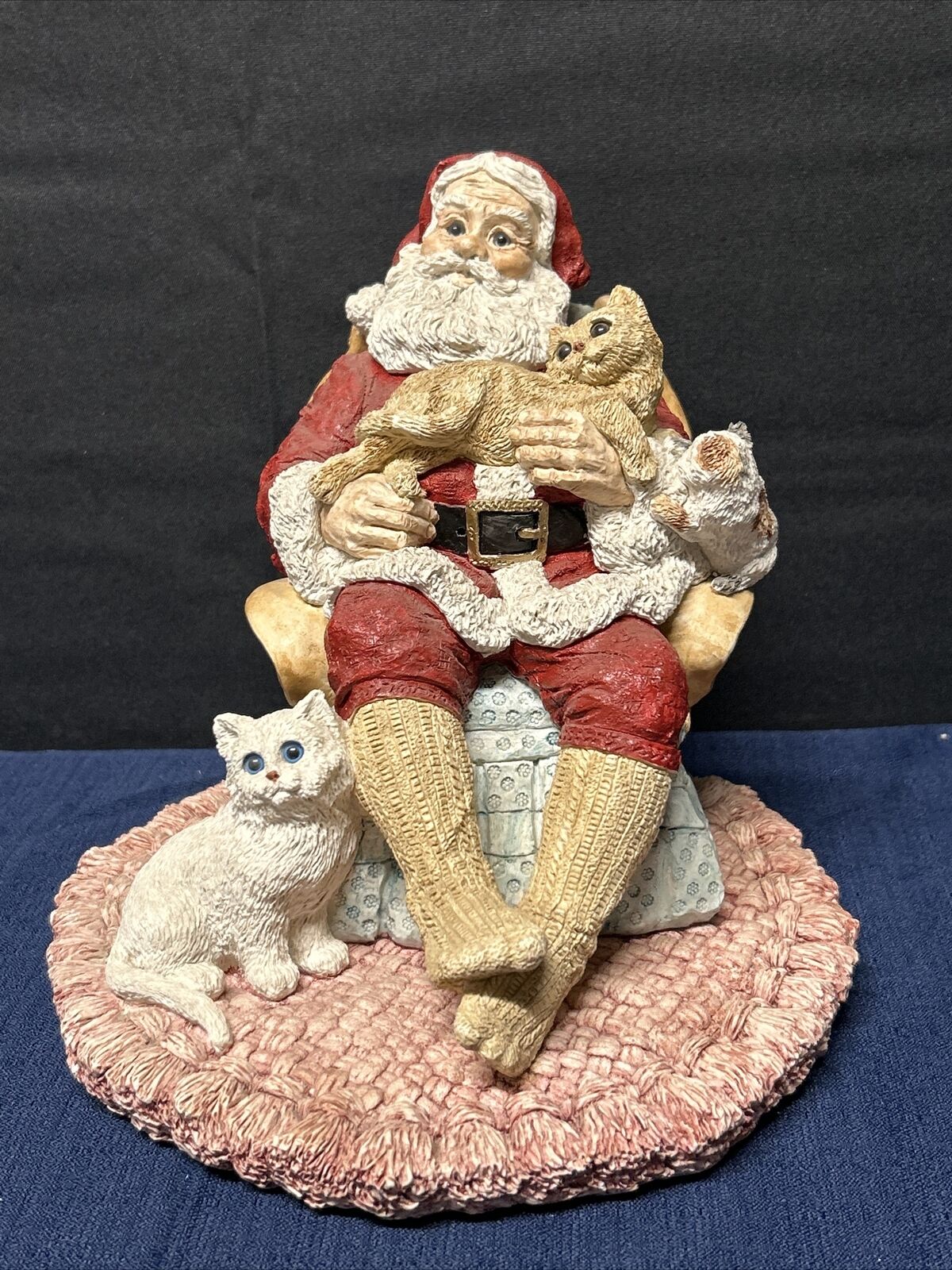 Rare Legend of the Santa Claus A Purr-fect Christmas Sculpture 8” W/BOX