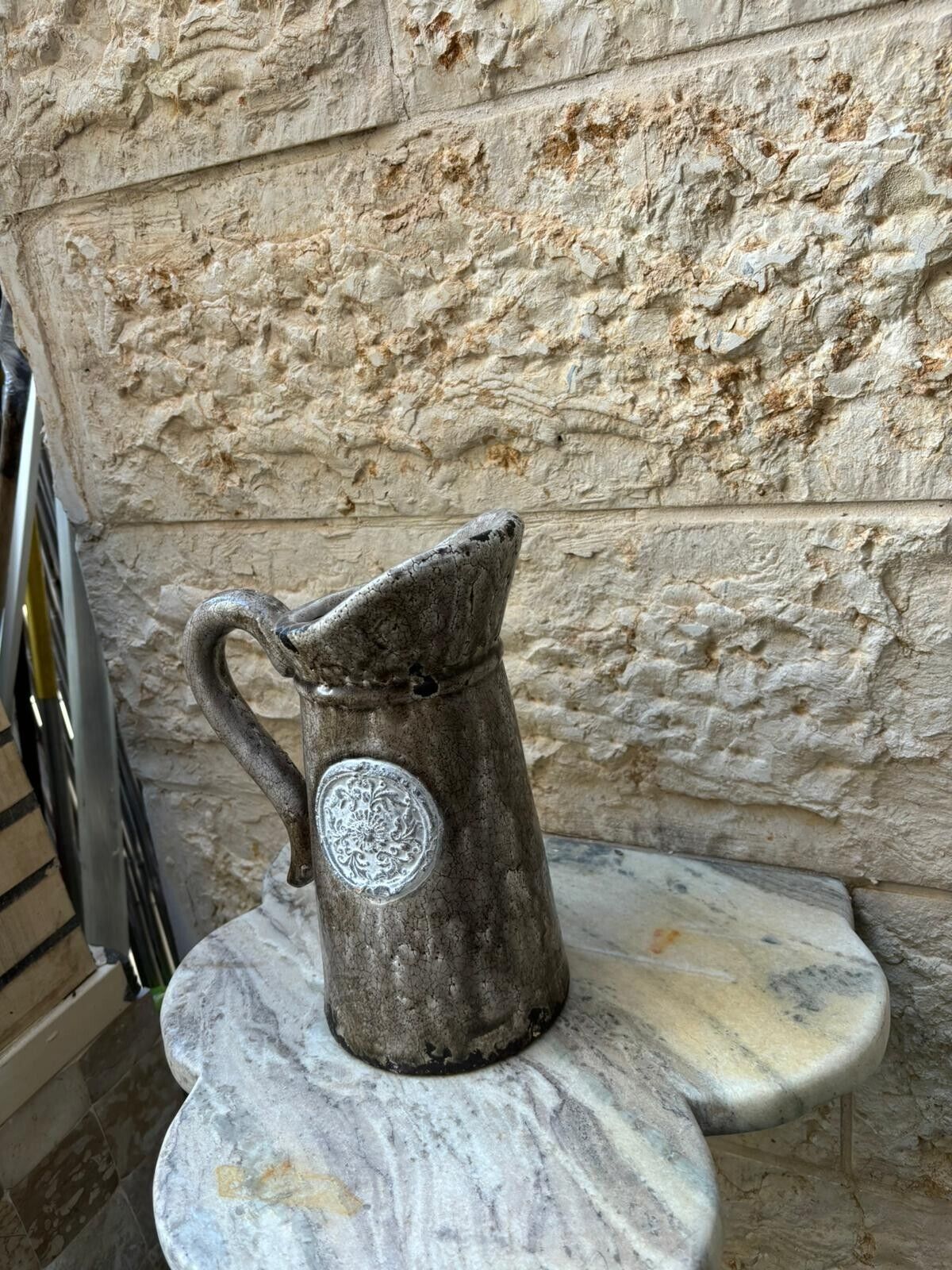 Rustic Vintage Stoneware Mug 🏺
